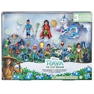 Disney Raya and the Last Dragon Figure Set - Blue, Green, Red